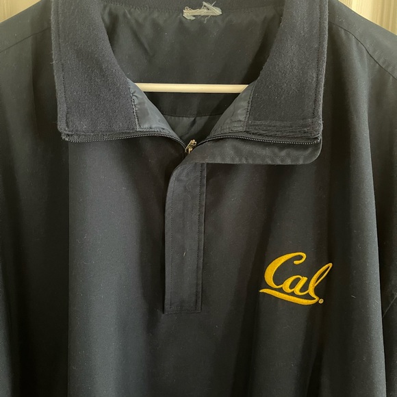 Mens University of California Berkley Quarter Zip Long Sleeve Wind Breaker - Picture 2 of 5
